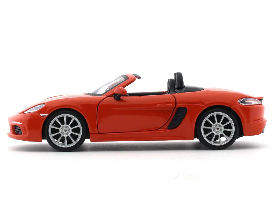 BBURAGO PORSCHE 718 BOXSTER ORANGE 1:24 SCALE 18-91087OR