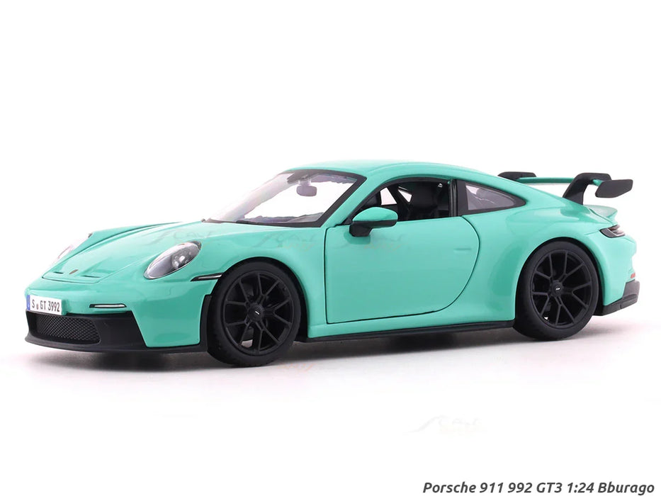 BBURAGO PORSCHE 911 GT3 GREEN 1:24  SCALE 18-91104G