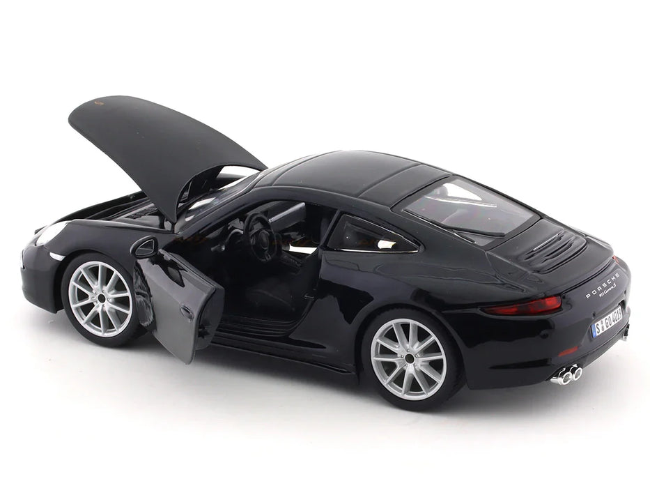 BBURAGO PORSCHE 911 CARRERA (BLACK)  1/24 SCALE 18-91065B