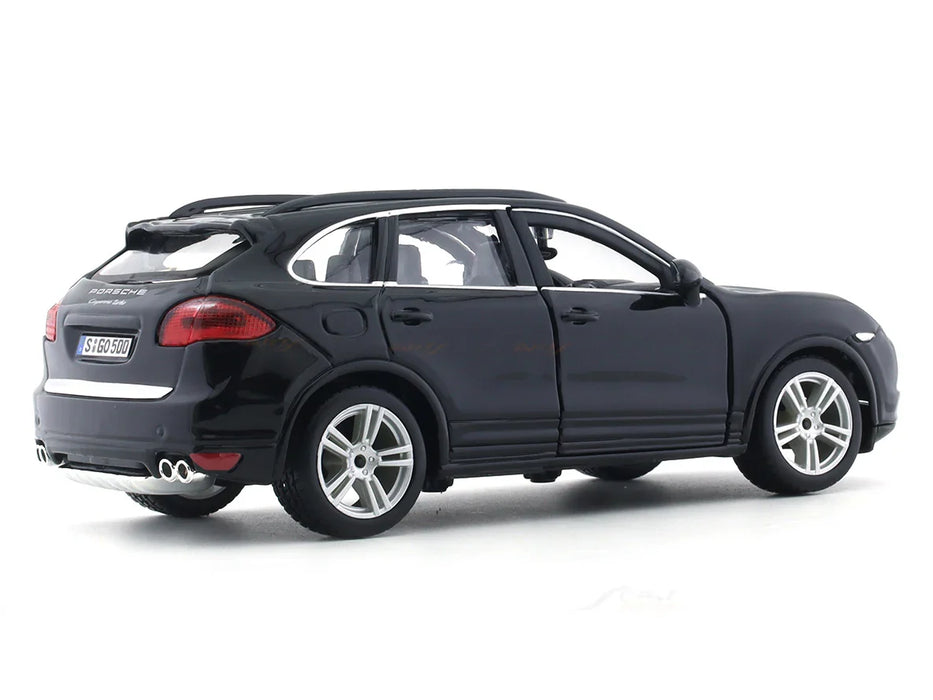 BBURAGO PORSCHE CAYENNE TURBO BLACK 1:24 SCALE BY  18-91056B