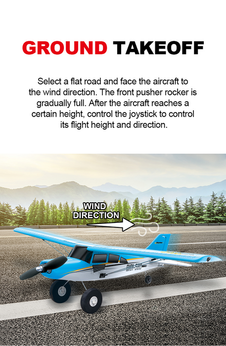CROSS-COUNTRY AIRCRAFT QIDI-560 M7 51.2CM WING SPAN 37CM FUSELAGE (RED)