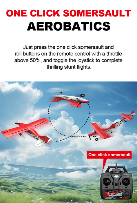 CROSS-COUNTRY AIRCRAFT QIDI-560 M7 51.2CM WING SPAN 37CM FUSELAGE (BLUE)