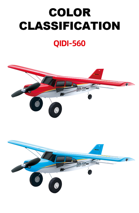 CROSS-COUNTRY AIRCRAFT QIDI-560 M7 51.2CM WING SPAN 37CM FUSELAGE (BLUE)