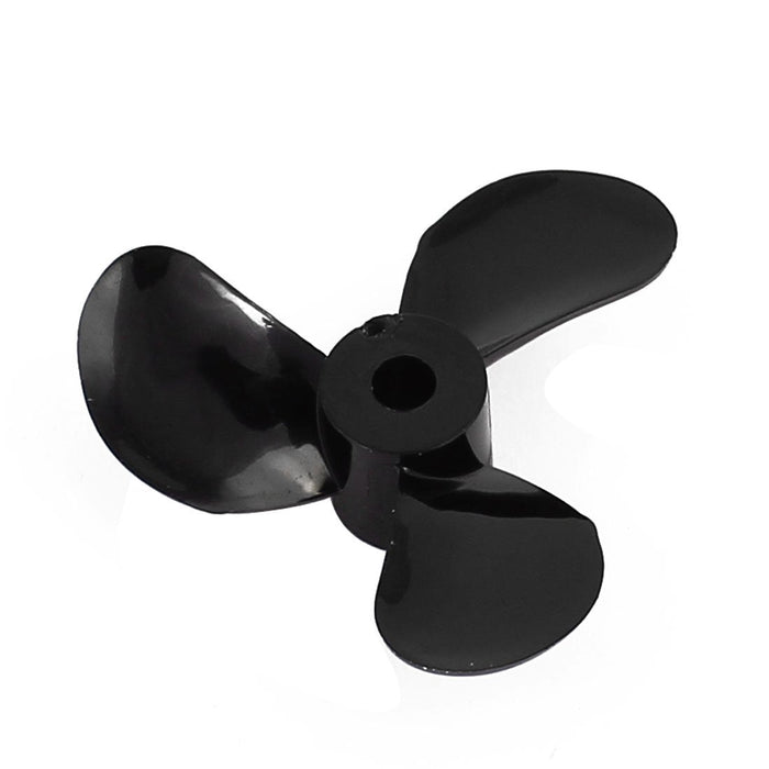 BOAT PROPELLER 3 BLADE  D36XH9.5X4MM REVERSE GLOSSY BLACK