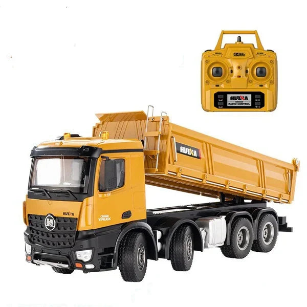 Huina 1536 1:14 Scale RC Dump Truck – Heavy-Duty Remote Control Engineering Vehicle
