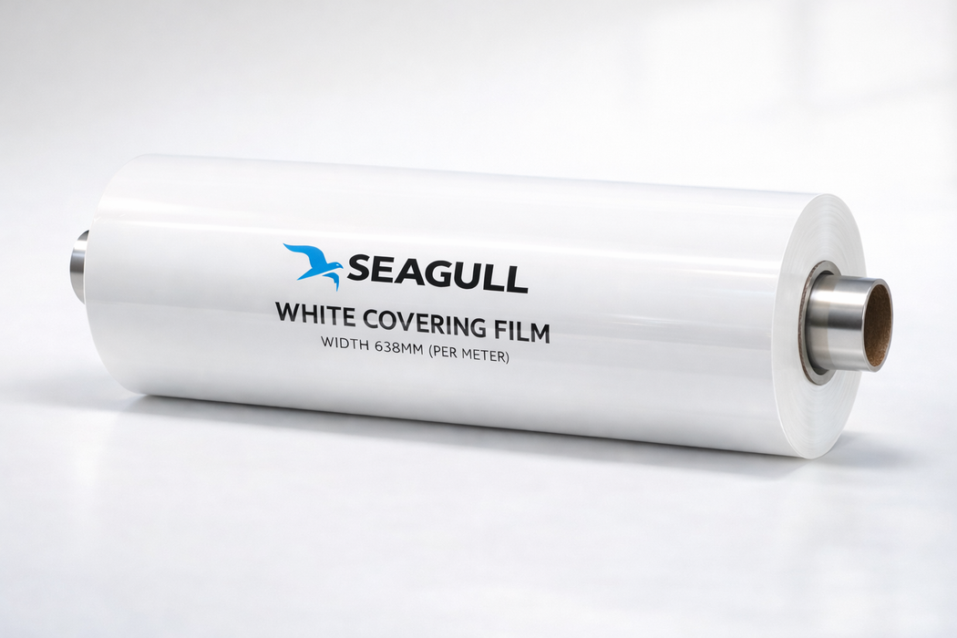 SEAGULL WHITE COVERING FILM WIDTH 638MM (PER METER)