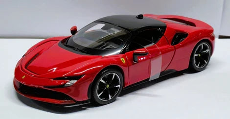 BBURAGO FERRARI SF90 STRADALE 1/24 DIECAST MODEL CAR (18-96028)