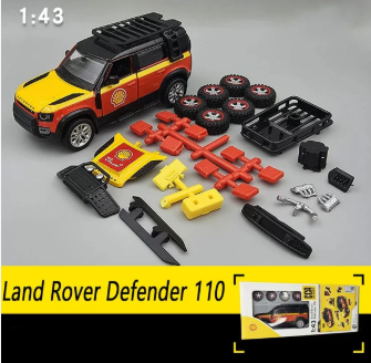 CCA LAND ROVER DEFENDER 110 1:43 SCALE 67134E RED/YELLOW