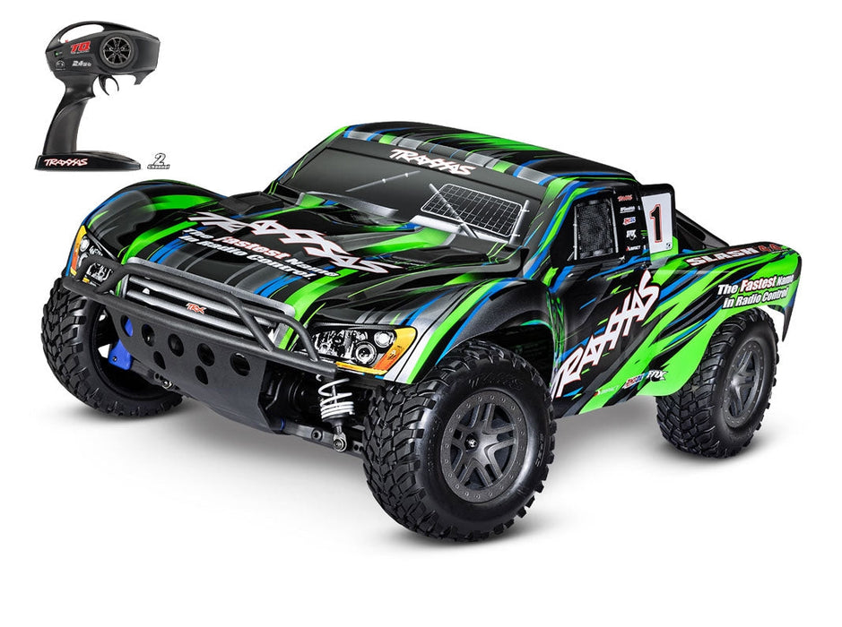 TRAXXAS SLASH 1/10 4X4 BL-2S BRUSHLESS SHORT COURSE TRUCK RTR-GREEN - TRA68154-4 GREEN