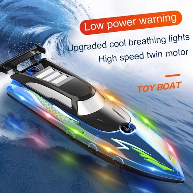 2.4Ghz Toy Remote Boat Airship High Speed Boat Kids Water Toys Outdoor Toys Summer Gifts For Kids Waterproof Electric Toy Boat
