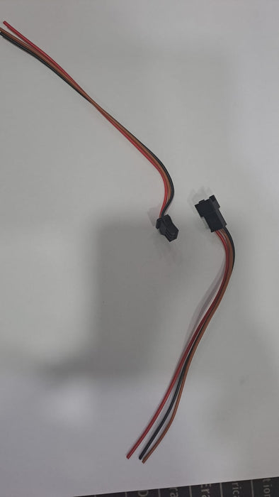 BLACK JST 3 PIN CONNECTOR MALE/FEMALE SET