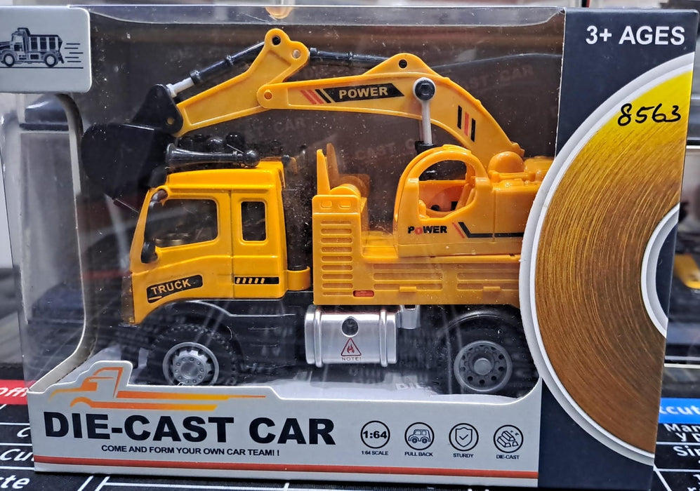 DIE CAST 1:64 RC PULL BACK JCB  6459