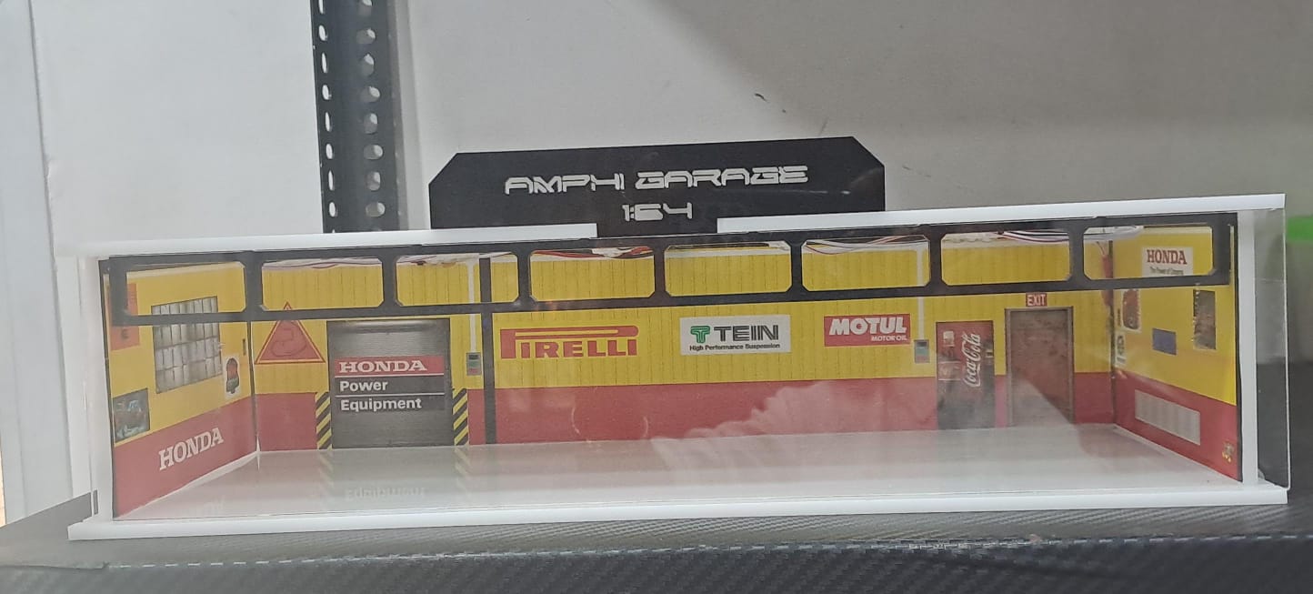AMPHI GARAGE (DIORAMA SCENE) FOR 1/64 SCALE