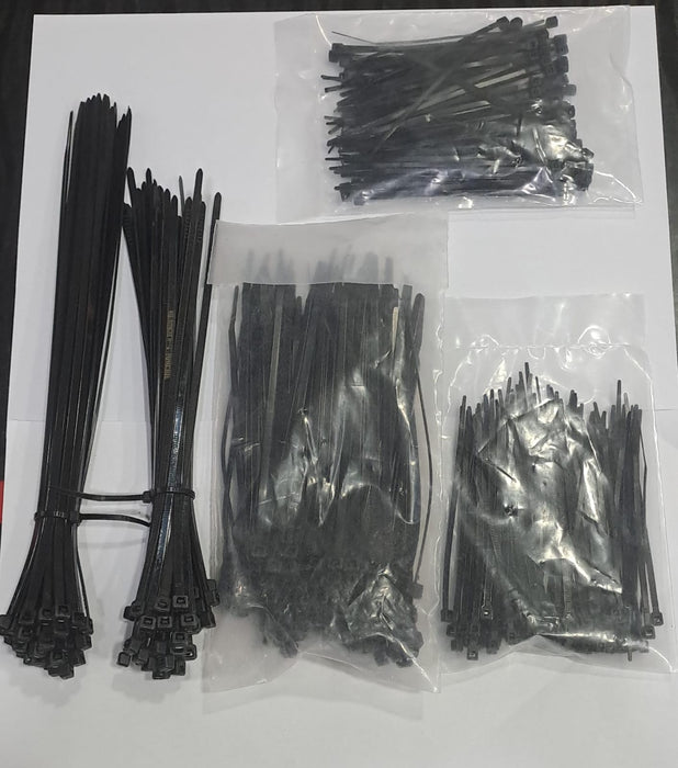 NYLON TEETH GRIP  SELF LOCKING CABLE TIES, COMBO MIX SIZES PACK OF 400