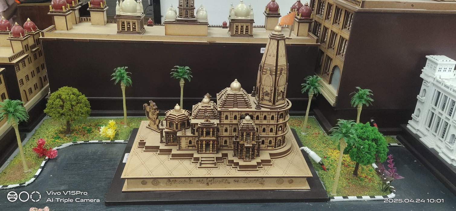 AYODHAYA RAM MANDIR 13'' X 9'' MINIATURES MODEL