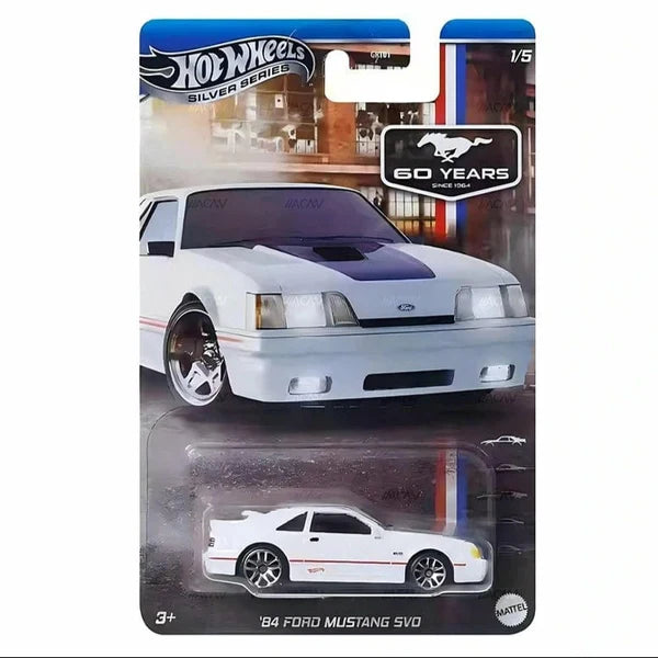 HOT WHEELS 84 FORD MUSTANG SVO SILVER SERIES(9C6M)