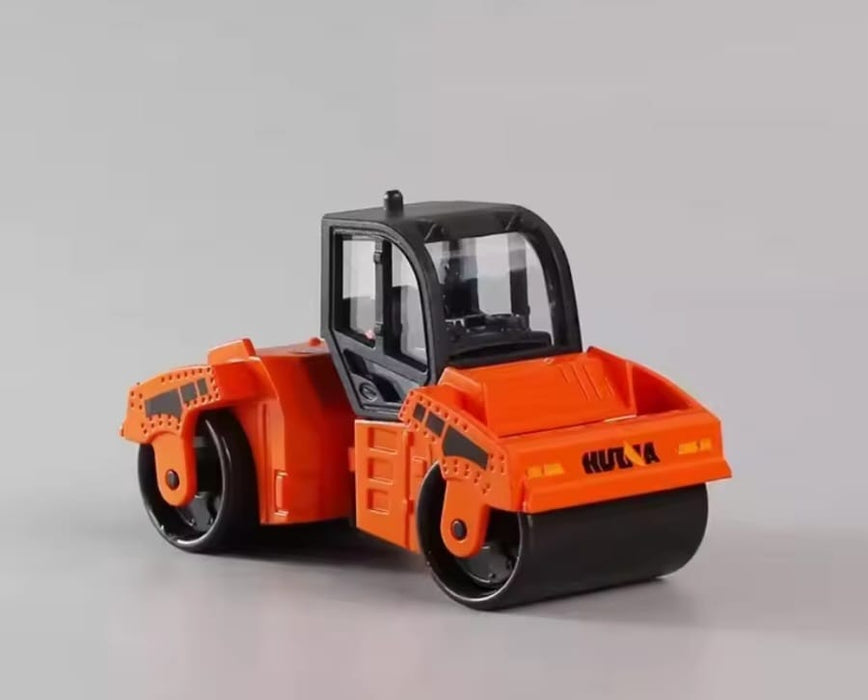 DIE CAST HUINA 1011 ROAD ROLLER 1/80 SCALE ORANGE