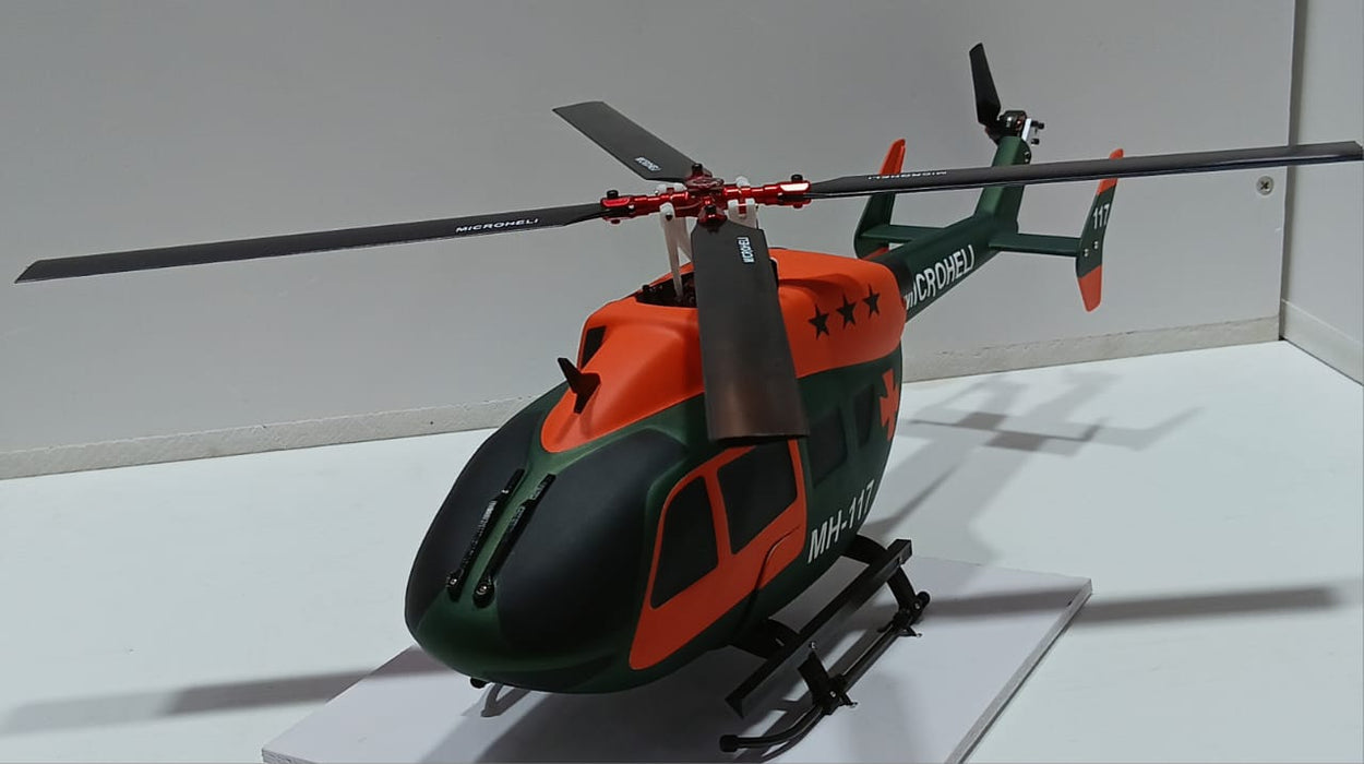 GOOSKY LEGEND S2 CNC CARBON EDITION – RTF MODE 2 WITH CNC CARBON BLADES & AIRBRUSH FIBREGLASS EC145 SCALE UPGRADE VERSION