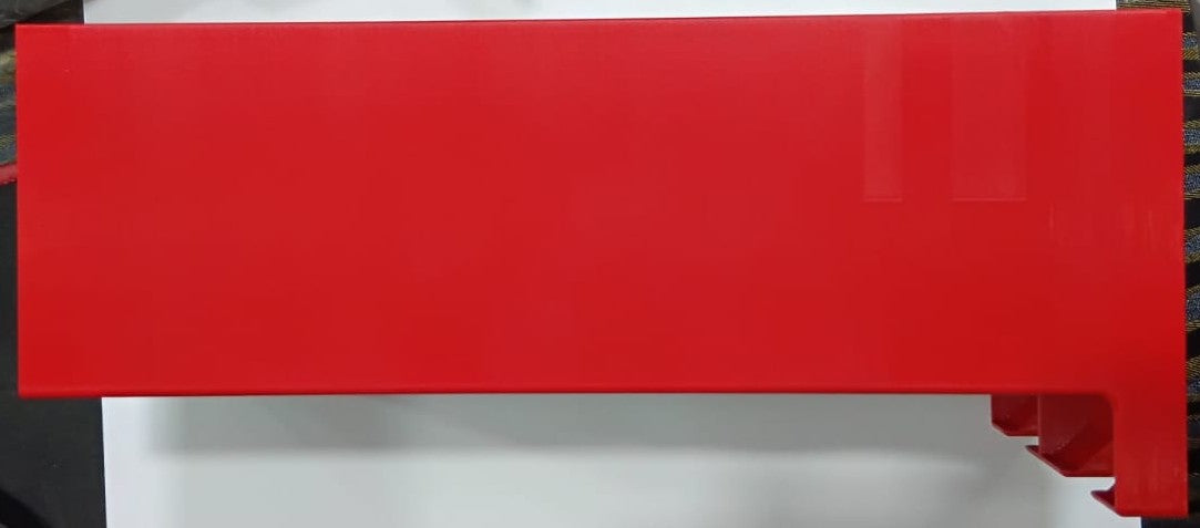 DUAL BATTERY DISPENSER HOLDER FOR 100AA AND 100AAA BATTERIES RED