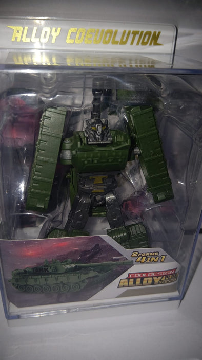 DIE CAST TRANSFORMING ROBOT TOYS DUAL ALLOY DEFORM METALBOY WITH TANK VS FIELD