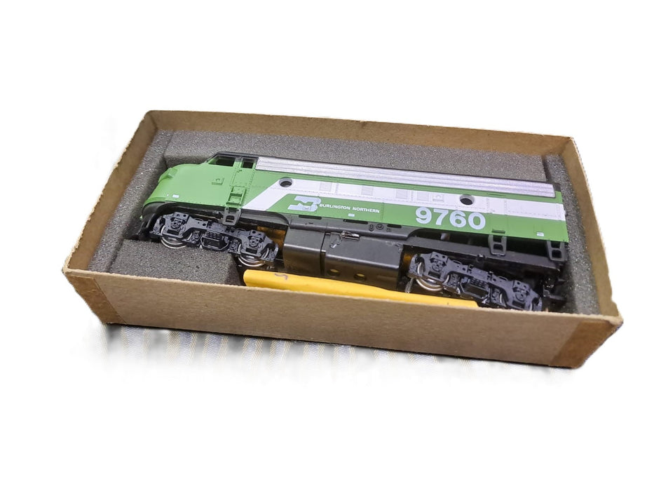 ATHEARN HO SCALE F7A DIESEL BURLINGTON NORTHERN #9760 ENGINE POWERED