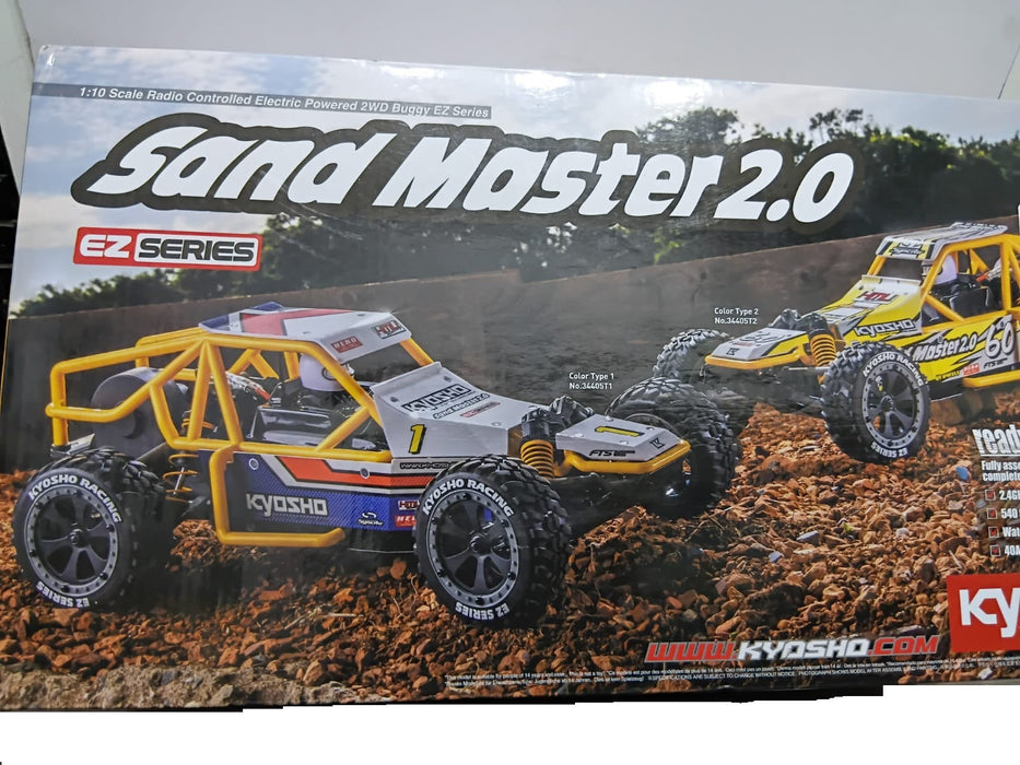 Kyosho 1/10 2WD Sand Master 2.0 CT2 EZ Series RTR RC Buggy – Ready to Run Off-Road Desert Racer