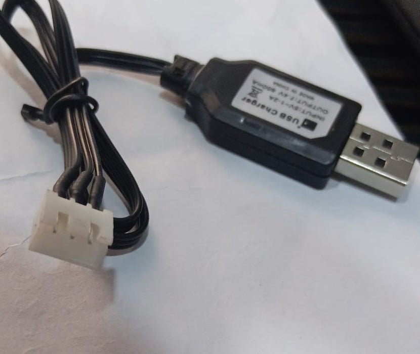 USB CHARGER INPUT 5V~1-2A OUTPUT 7.4V 800MA