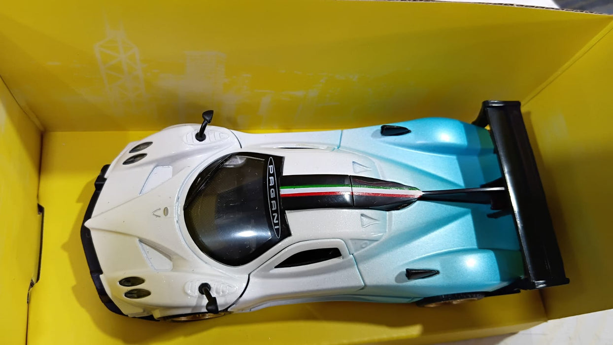 CCA 1:36 PAGANI ZONDA REVOLUCION DIECAST MODEL 12007 WHITE/BLUE