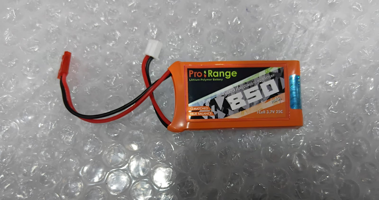PRO-RANGE 3.7V 850MAH 25C 1S LITHIUM POLYMER BATTERY PACK
