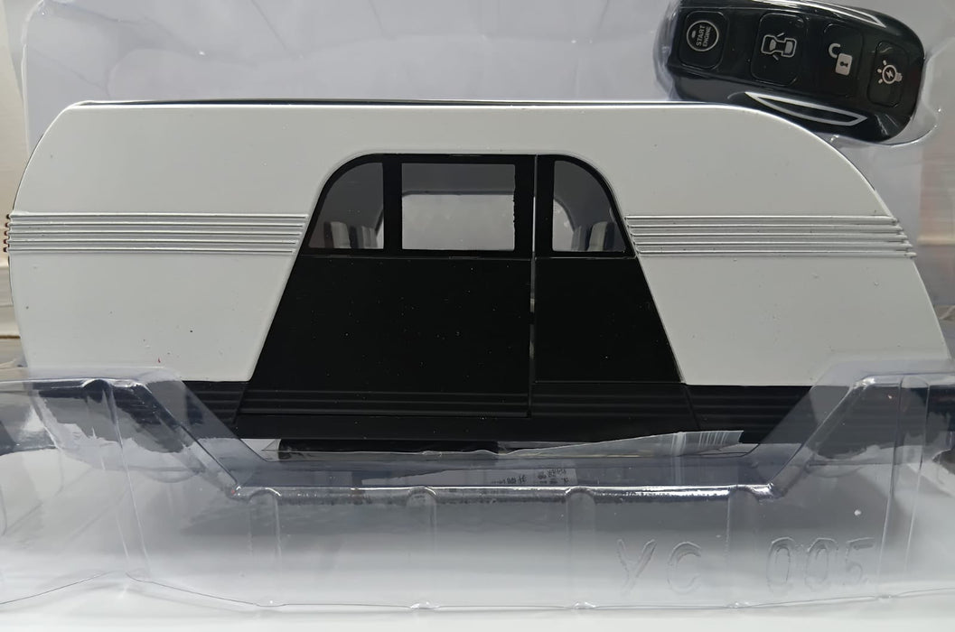 XHD MODEL TESLA ROBOVAN METAL BODY SCALE MODEL 1/24 REMOTE KEY WHITE COLOR