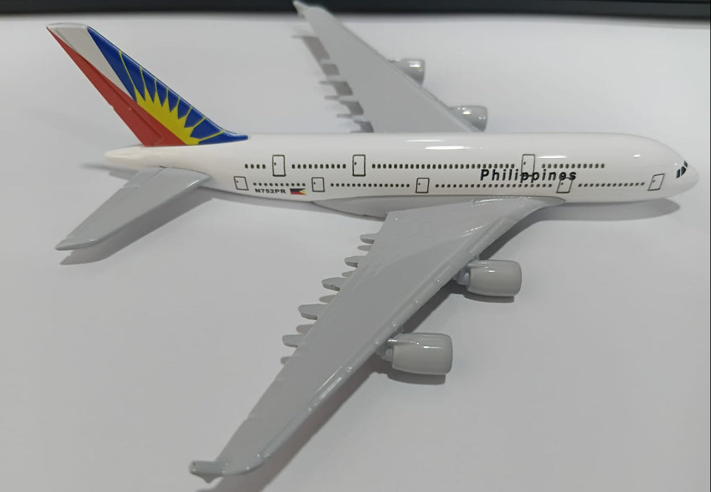 AIRPLANE METAL DIECAST PHILIPPINES N752PR A380 16CM