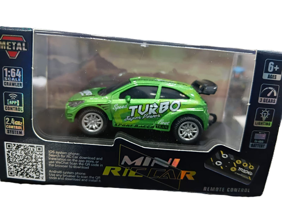 MINI RC CAR SMALL POCKET 1:64 (TURBO SUPER POWER) MODEL HG4-219