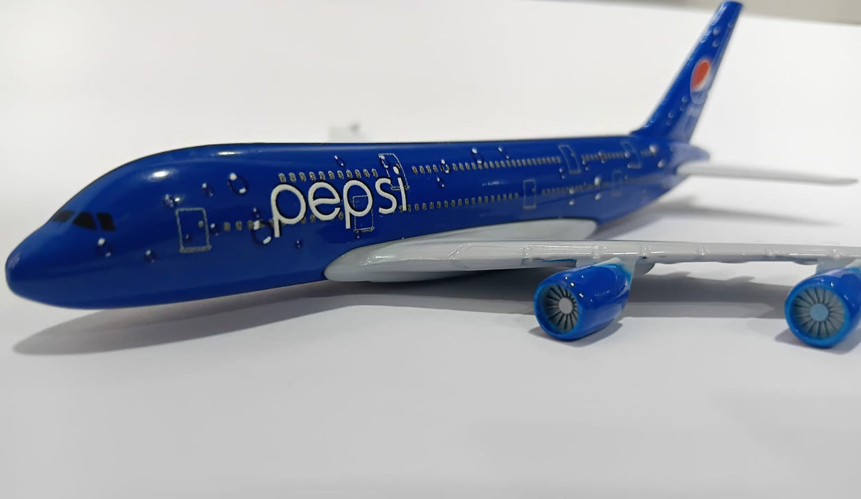 AIRPLANE METAL DIECAST PEPSI A380 16CM