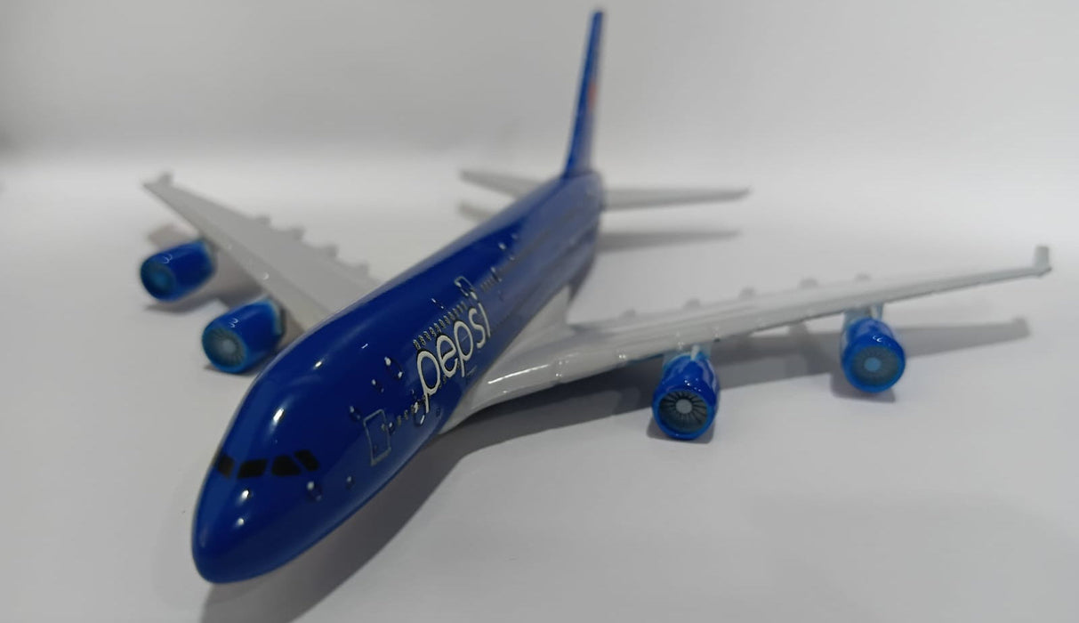 AIRPLANE METAL DIECAST PEPSI A380 16CM