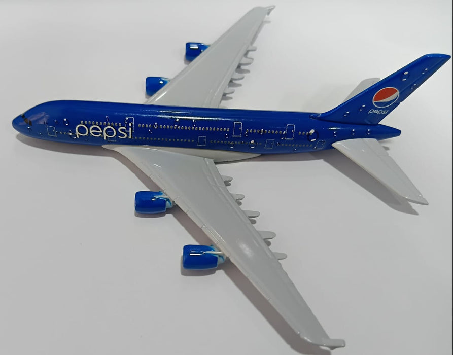 AIRPLANE METAL DIECAST PEPSI A380 16CM