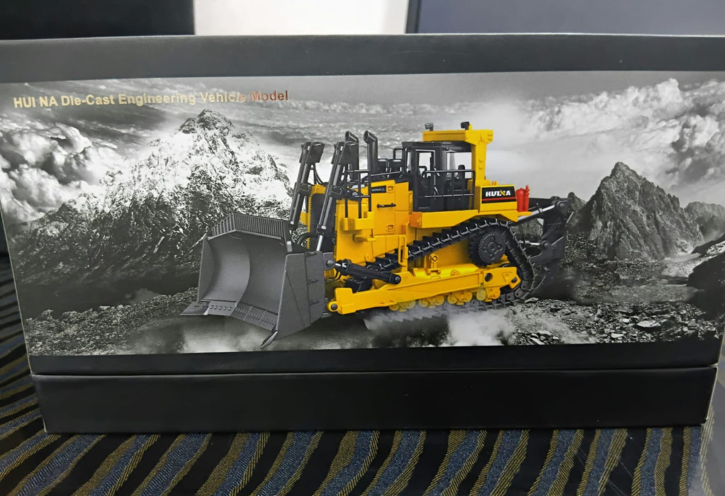 HUINA 1700 1/50 SCALE DIE-CAST ENGINEERING VEHICLE BULLDOZER