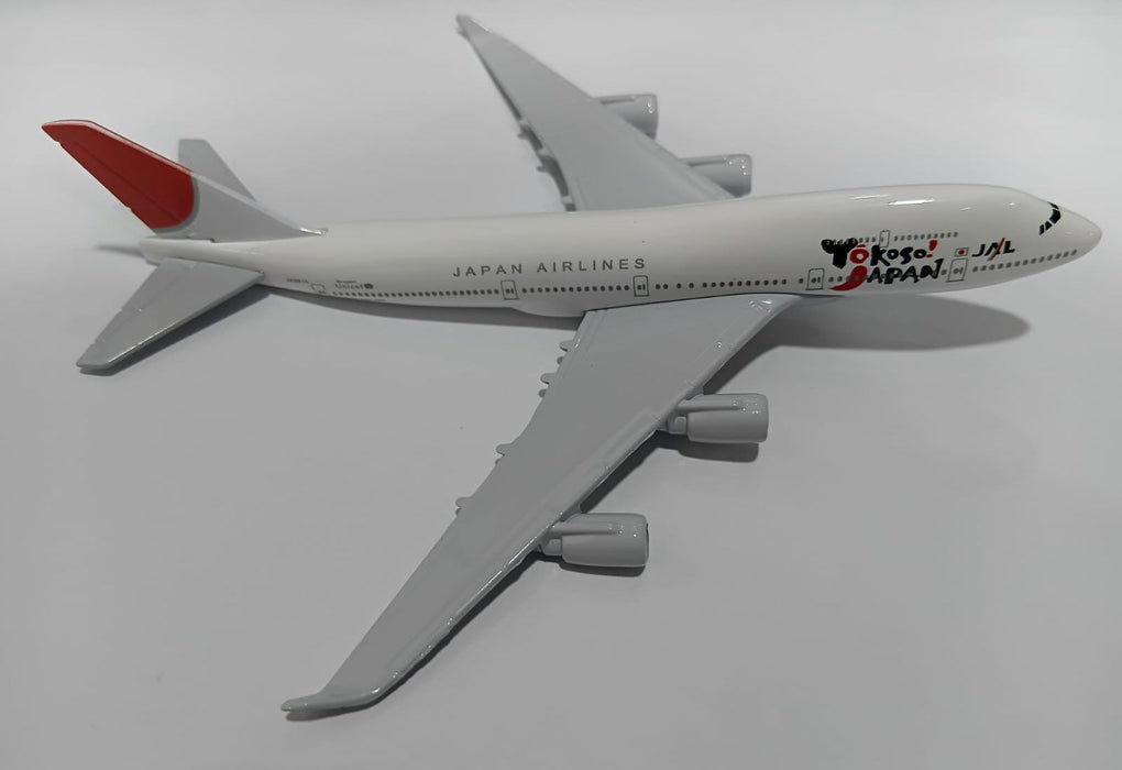 AIRPLANE DIECAST JAPAN AIRLINE YOKOSI JAL BOEING 747-400 16CM