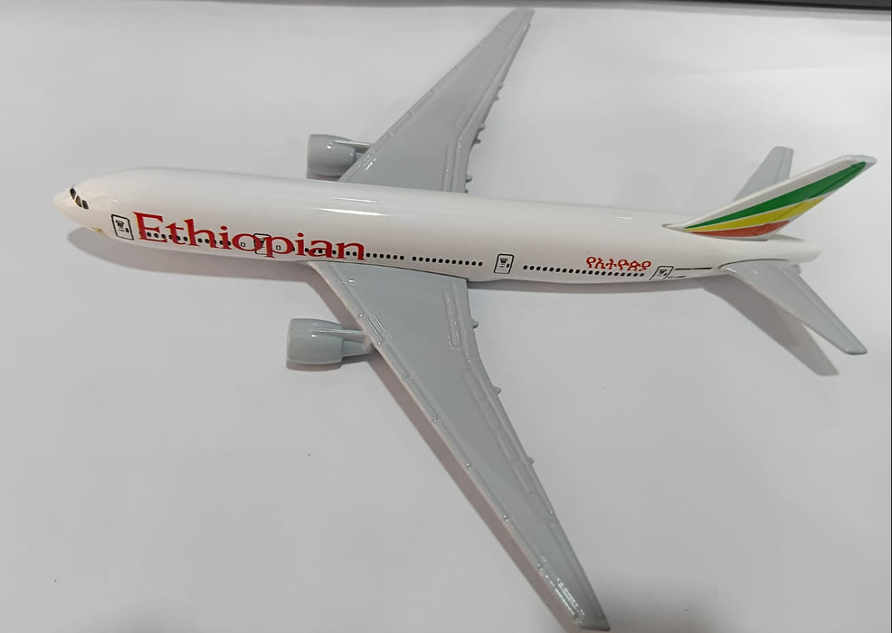AIRPLANE DIECAST METAL ETHIOPIAN 16CM MODEL