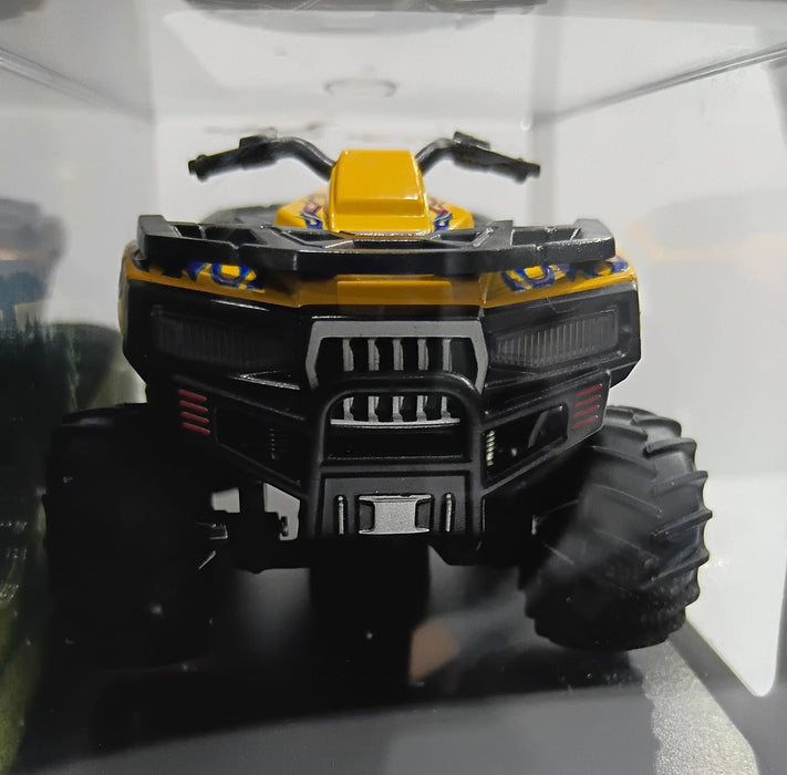 MINI RC CAR SMALL POCKET 1:64 SPEED REGULATING ALLOY MODEL HG4-426 YELLOW
