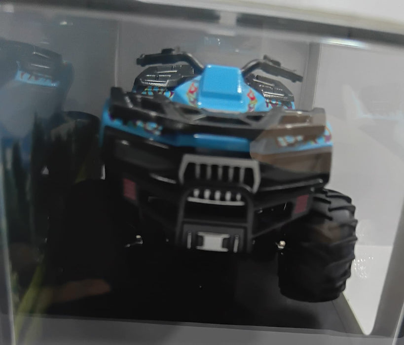 MINI RC CAR SMALL POCKET 1:64 SPEED REGULATING ALLOY MODEL HG4-426 BLUE