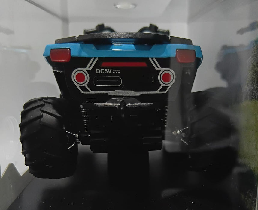 MINI RC CAR SMALL POCKET 1:64 SPEED REGULATING ALLOY MODEL HG4-426 BLUE