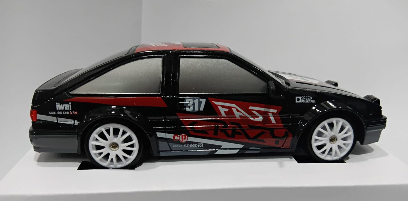 RACING RALLY SC24A07-1 1/24 2.4GHZ 4WD R/C DRIFT CAR RED BLACK