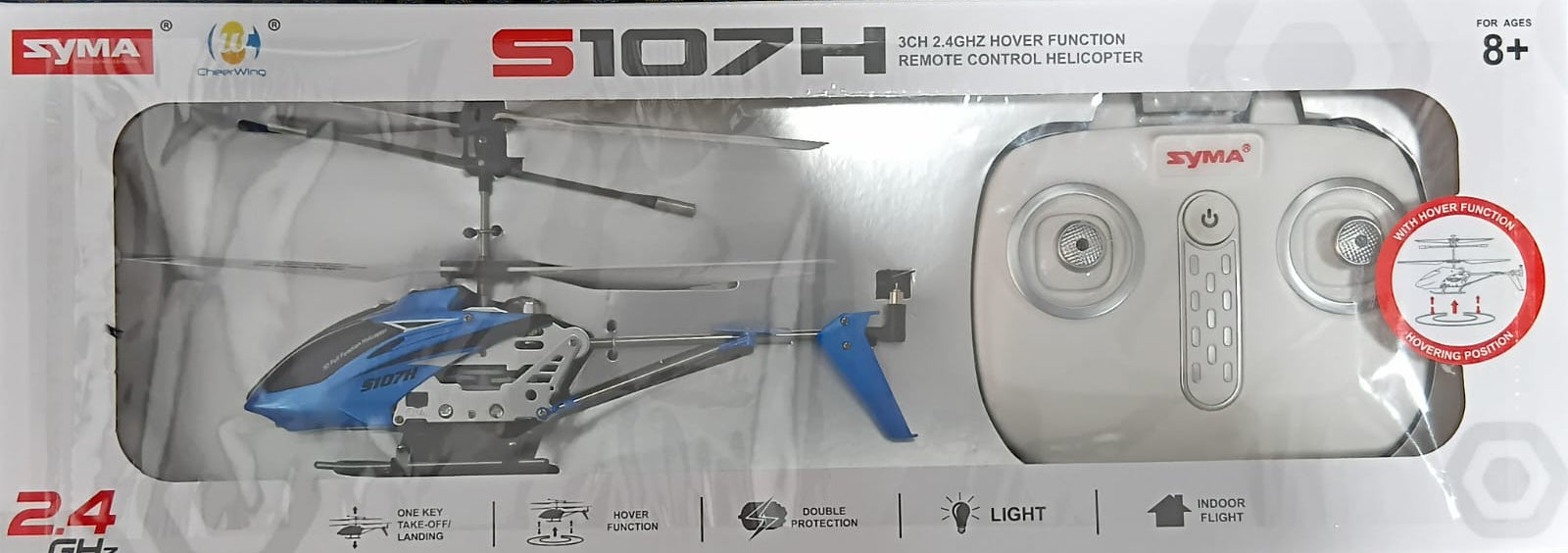 SYMA S107H R/C HELICOPTER 2.4GHZ 3CH HOVER FUNCTION BLUE COLOR
