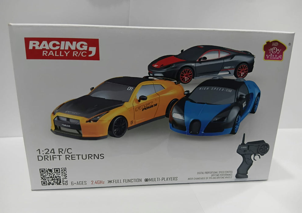 RACING RALLY SC24A13-1 1/24 2.4GHZ 4WD R/C DRIFT CAR &nbsp;WHITE/BLACK COLOR