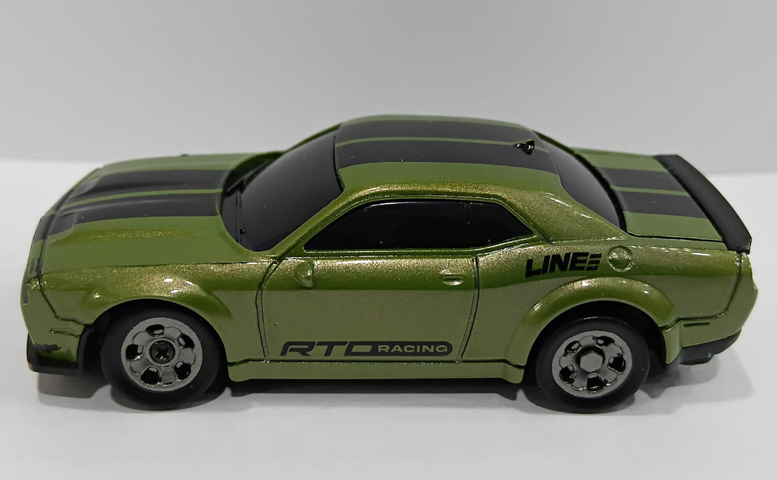 MINI R/C 3602 1:64 2.4GHZ RTR HEADLAMP CHASSIS LIGHT DRIFT CAR GREEN COLOR