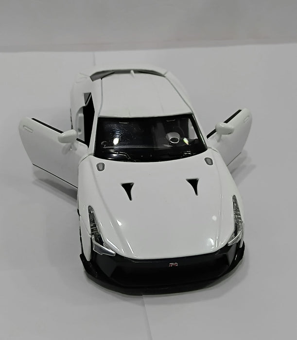 NISSAN GT-R50 D21012 1/32 ALLOY CAR DIECAST MODEL WHITE COLOR