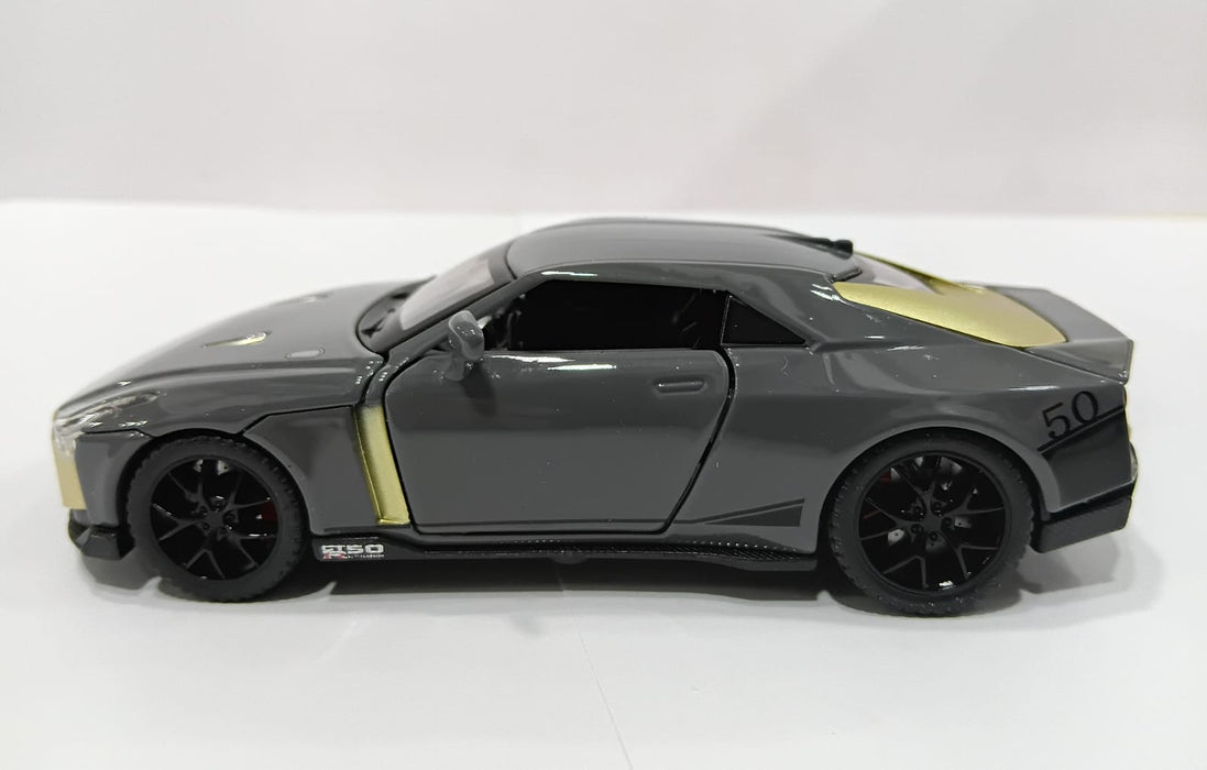 NISSAN GT-R50 D21012 1/32 ALLOY CAR DIECAST MODEL GREY COLOR