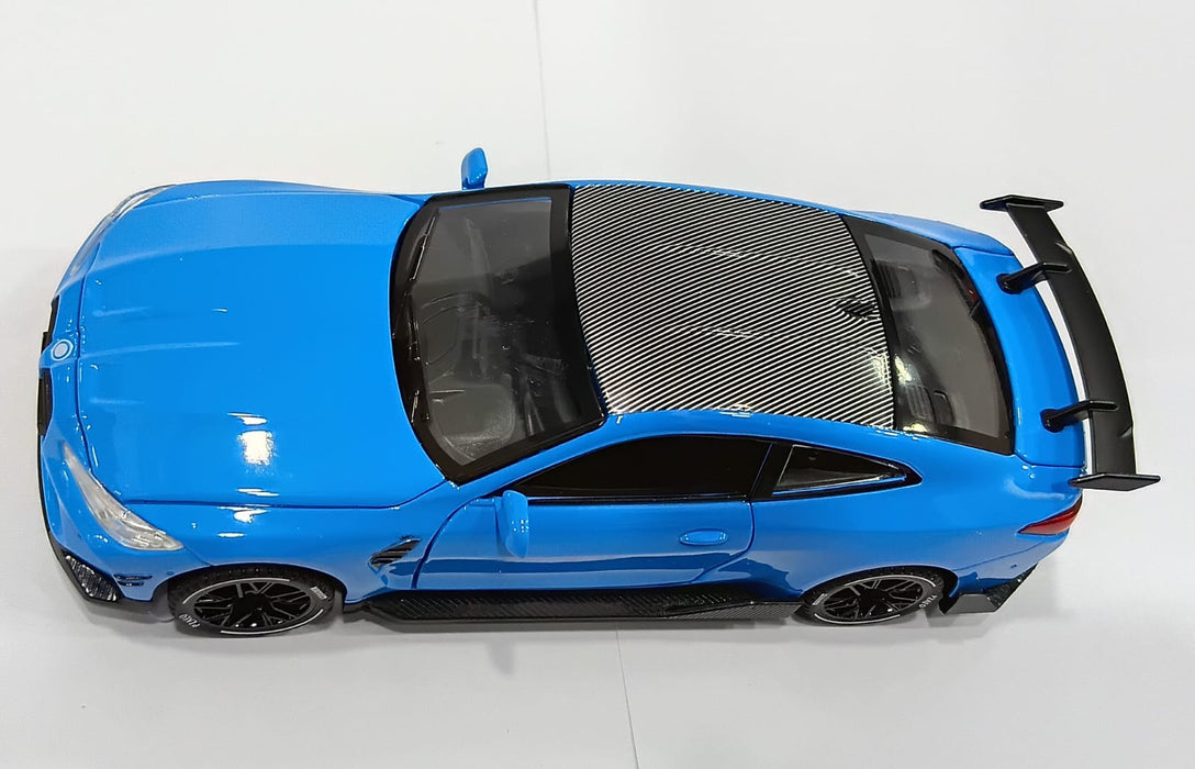 BMW M4 1/32 XA3228-B WITH PULL BACK LIGHT FUNCTIONS ALLOY DIECAST MODEL CAR BLUE COLOR