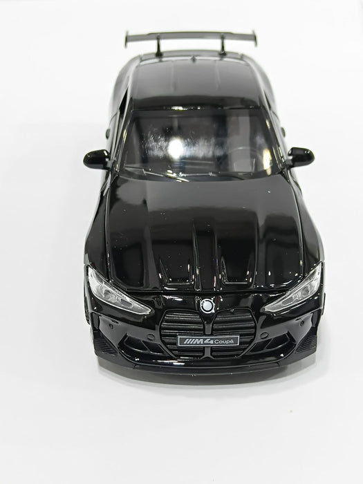 BMW M4 1/32 XA3228-B WITH PULL BACK LIGHT FUNCTIONS ALLOY DIECAST MODEL CAR BLACK COLOR