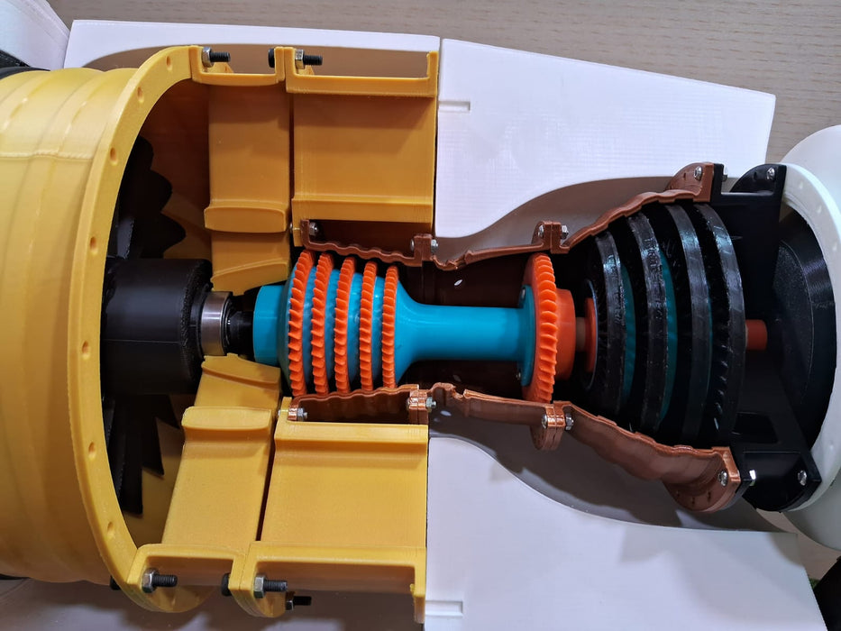 3D PRINTED AIRBUS A320 JET ENGINE PW-1000G (27" L * 12" DIA)